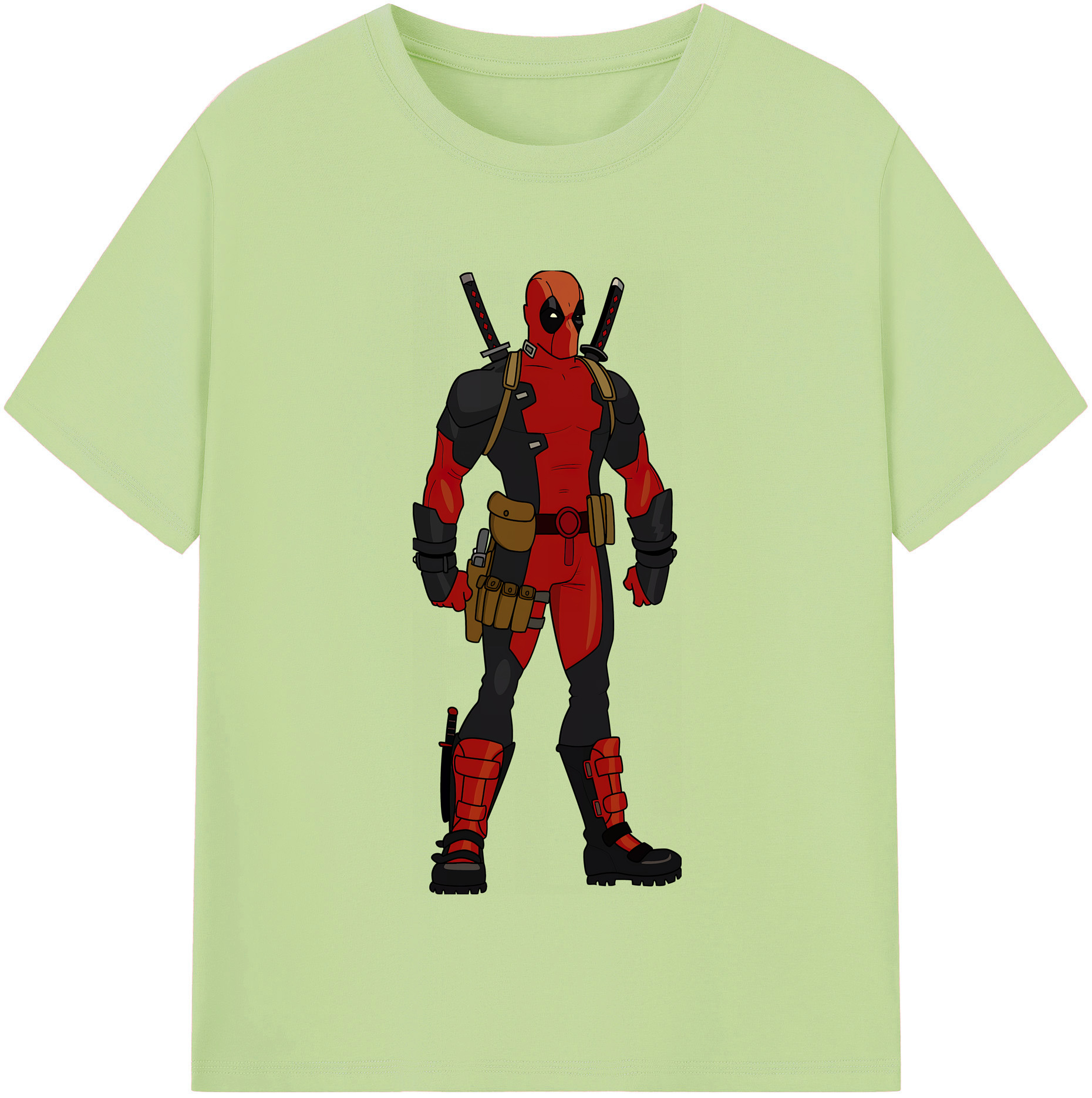 （画像用） Deadpool デッドプール 綿100％半袖Tシャツ（フロントプリント）